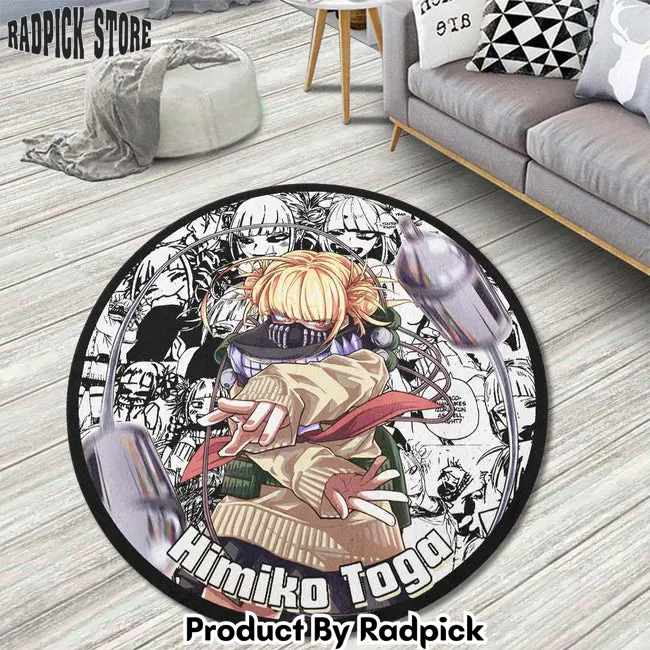 Himiko toga manga mix round rug custom my hero academia anime circle carpet  rp5954274